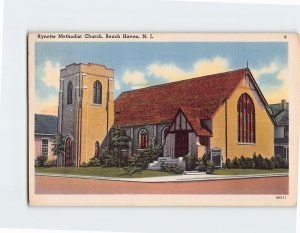 Postcard Kynette Methodist Church Beach Haven New Jersey USA