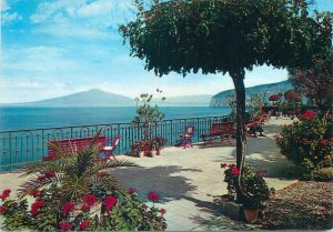 Postcard Europe Itali Sorrento il Vesuvio da lHotel Royal