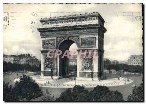 Modern Postcard Paris Arc de Triomphe
