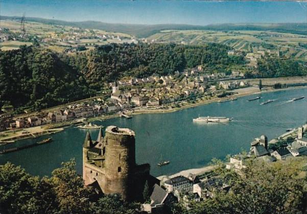 Germany St Goar und Burg Katz am Rhein