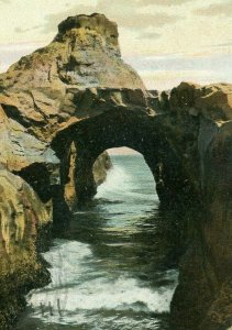 Postcard  1909  View of Crown Rock &  Natural Arch in Santa Cruz, CA.   R3