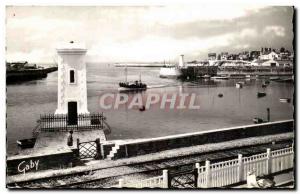 Plage de Saint Gilles sur Vie Old Postcard Entree harbor