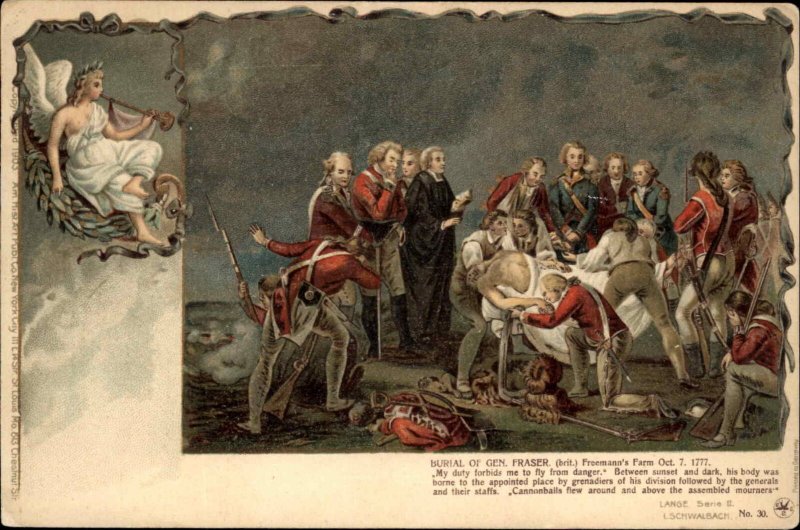 Patriotic American Revolution Lange Schwalbach Private Mailing Card #30 