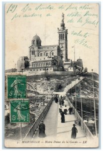 1911 Notre Dame De La Garde Marseille France Antique Posted Postcard