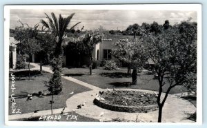 RPPC  LAREDO, Texas TX  Roadside COURT CORTEZ 1939 Real Photo  Postcard