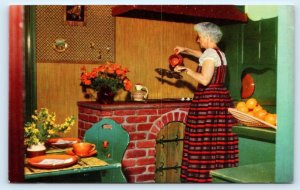 SOLVANG, CA California~ DANISH KITCHEN in F. Sorensen Built Home c1950s Postcard