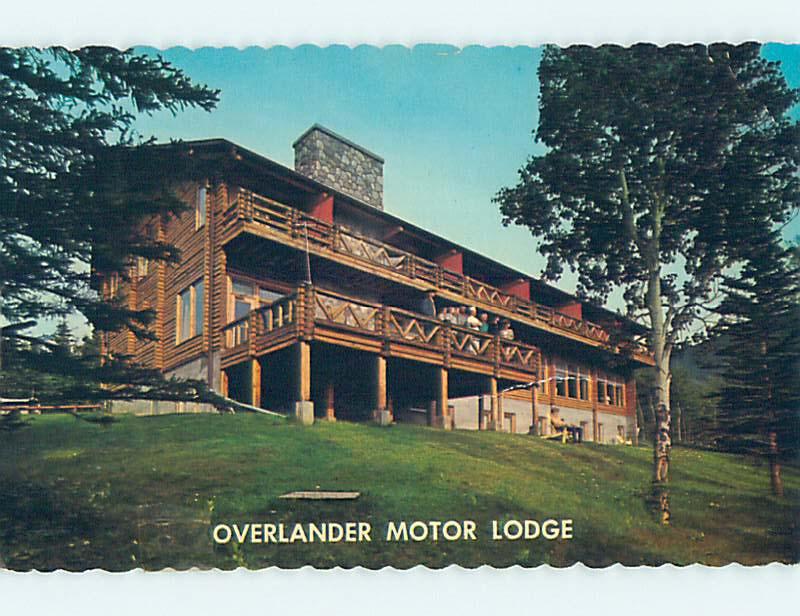 Pre-1980 OVERLANDER MOTEL Jasper Alberta AB o0581