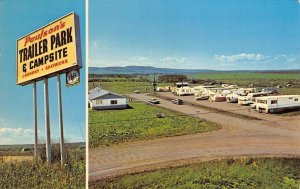 PAULSON'S TRAILER PARK & CAMP SITE Dawson Creek BC Camping 1979 Vintage Postcard