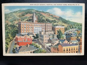 Vintage Postcard 1936 Ohio Valley General Hospital Nurses' Home Wheeling W.V.