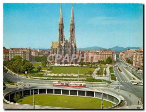 Postcard Modern Vienna Rooseveltplatz und Votivkirche