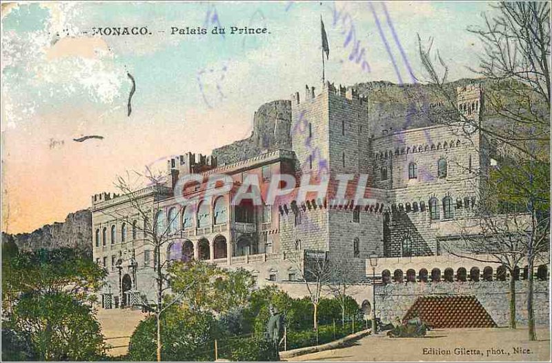 Old Postcard Monaco Prince's Palace