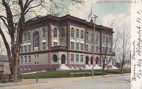 Rhode Island Pawtucket High School 1907
