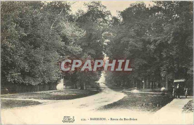 Old Postcard Barbizon - road Lower Brean