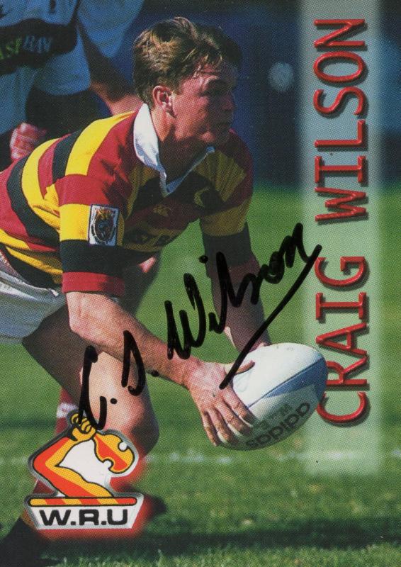 Craig Wilson Waikato Rugby New Zealand Hand Signed Card Photo