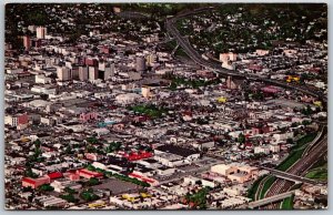 Vtg California CA Hollywood Freeway Sunset Boulevard Vine Street 1960s Postcard