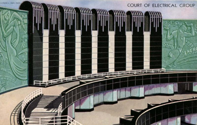 IL - Chicago. 1933 World's Fair-Century of Progress. Court of the Electrical ...