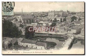 Old Postcard Poitiers taken Panorama Boulevard Aboville
