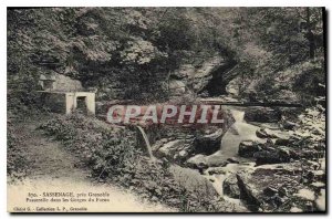 Old Postcard Sassenage near Grenoble Gateway in the Gorges du Furon