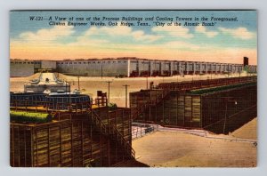 Oak Ridge TN - Tennessee, Clinton Engineer Works, Vintage, Linen, Postcard 