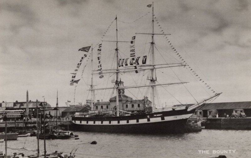 The Bounty Ship Ramsgate Kent 1948 Real Photo Postcard