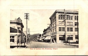 Oregon Roseburg View Of Jackson Street