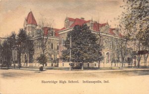 Hand Colored Postcard Shortridge High School in Indianapolis, Indiana~130547