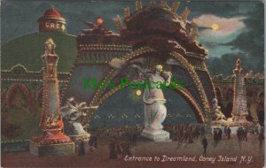 America Postcard - New York, Entrance To Dreamland Coney Island  RS14861