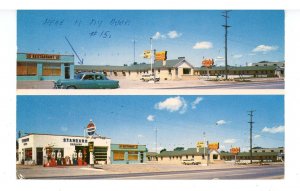 MI -  Flint. Mar-Jo Motel & Standard Oil Gas Station  ca 1957