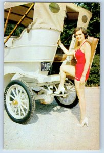 1960 New York City Postcard Northern Entrance Tonneau Times Square Long Island