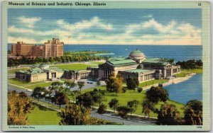 Chicago Illinois, Museum of Science and Industry Buildings, Vintage Postcard