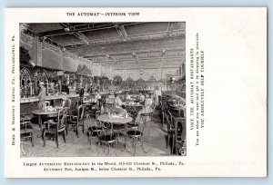 Philadelphia Pennsylvania PA Postcard The Automat Restaurant Interior View