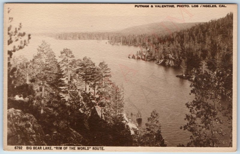 c1940s San Bernardino County, Cali Big Bear Lake Putname Valentine Photo LA A218