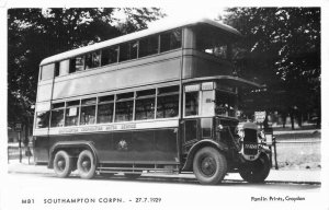 1929 Pamlin Prints Southampton Corpn #M-81 RPPC Photo Postcard 10639