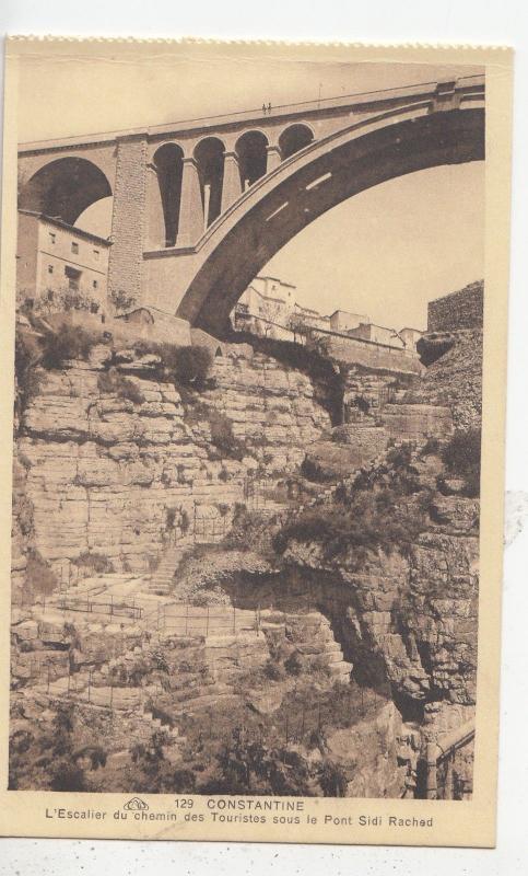 BF18912 l escalier du chemin des touristes constantine algeria front/back image