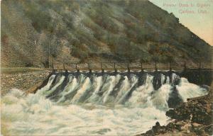 c1906 Postcard; Pineview Power Dam in Ogden Canyon UT Weber County Unposted