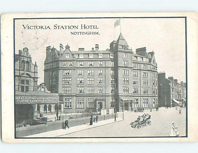 c1910 VICTORIA STATION HOTEL Nottingham In Midlands Region England UK F6686