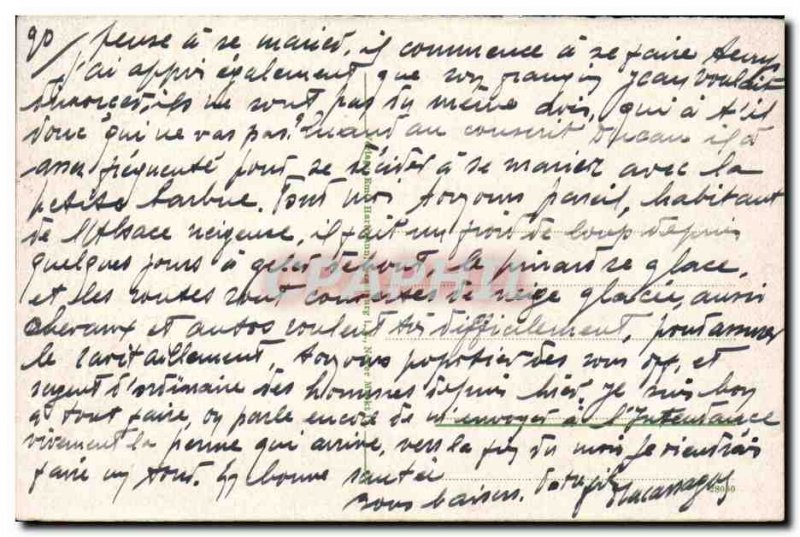 Thann Old Postcard Mit Engelsburg