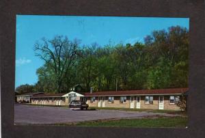 WI Paddle Wheel Motel Sand Bar Cassville Wisconsin Postcard Dick Norma Jean Prew