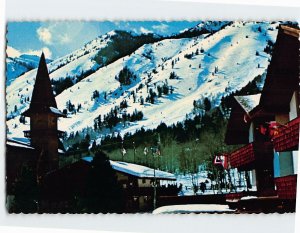 Postcard Teton Village, Jackson Hole Ski Area, Teton Village, Wyoming