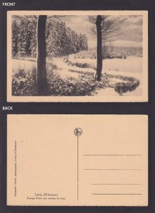 BELGIUM Postcard Camp d'Elsenborn (Elsenborn camp) Winter landscape
