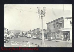 RPPC ENSENADA BAJA CALIFORNIA MEXICO STREET 1940's CARS REAL PHOTO POSTCARD