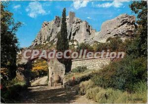 Postcard Modern Reflection of Provence Towering Baux Village in Provence (B t...