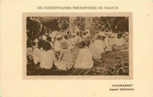 1920s? Postcard Vatomandry Madagascar, French Missionaries Prémontrés unposted