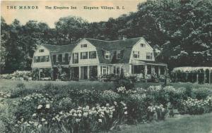 Albertype 1930s Kingston Village The Manor Inn Rhode Island roadside 4226