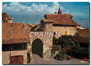Postcard Modern Yvoire Haute Savoie Cite medieval Old door and Hostel Porte Y...