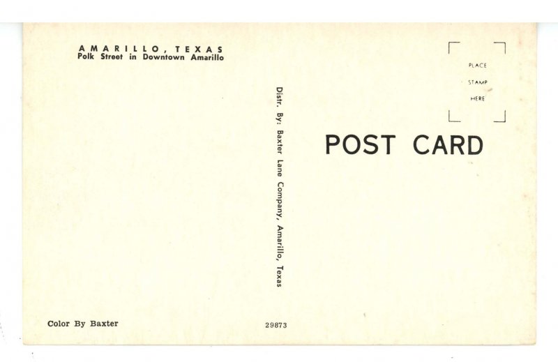TX - Amarillo. Polk Street ca 1960