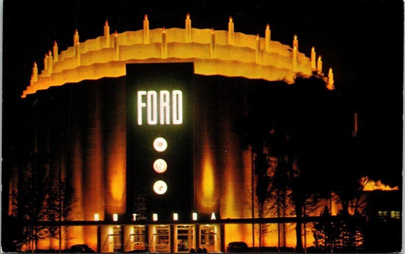 Ford Rotunda Schaefer Rd Dearborn Michigan MI Chicago World Fair Postcard VTG 
