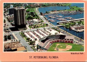 Florida St Petersburg Waterfront Park Aerial View Showing Al Lang Park Yacht ...