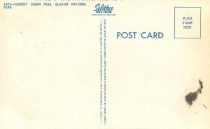 Postcard Montana Summit Logan Pass Glacier Park Security 23-7289