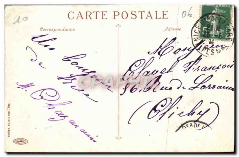 Old Postcard Villefranche La Rade L & # 39escadre Charter